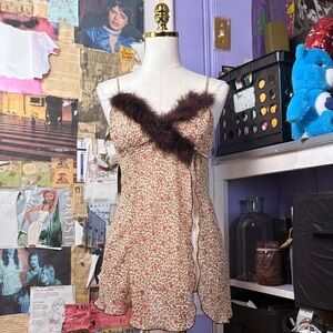 Y2K Leopard Print Slip Dress